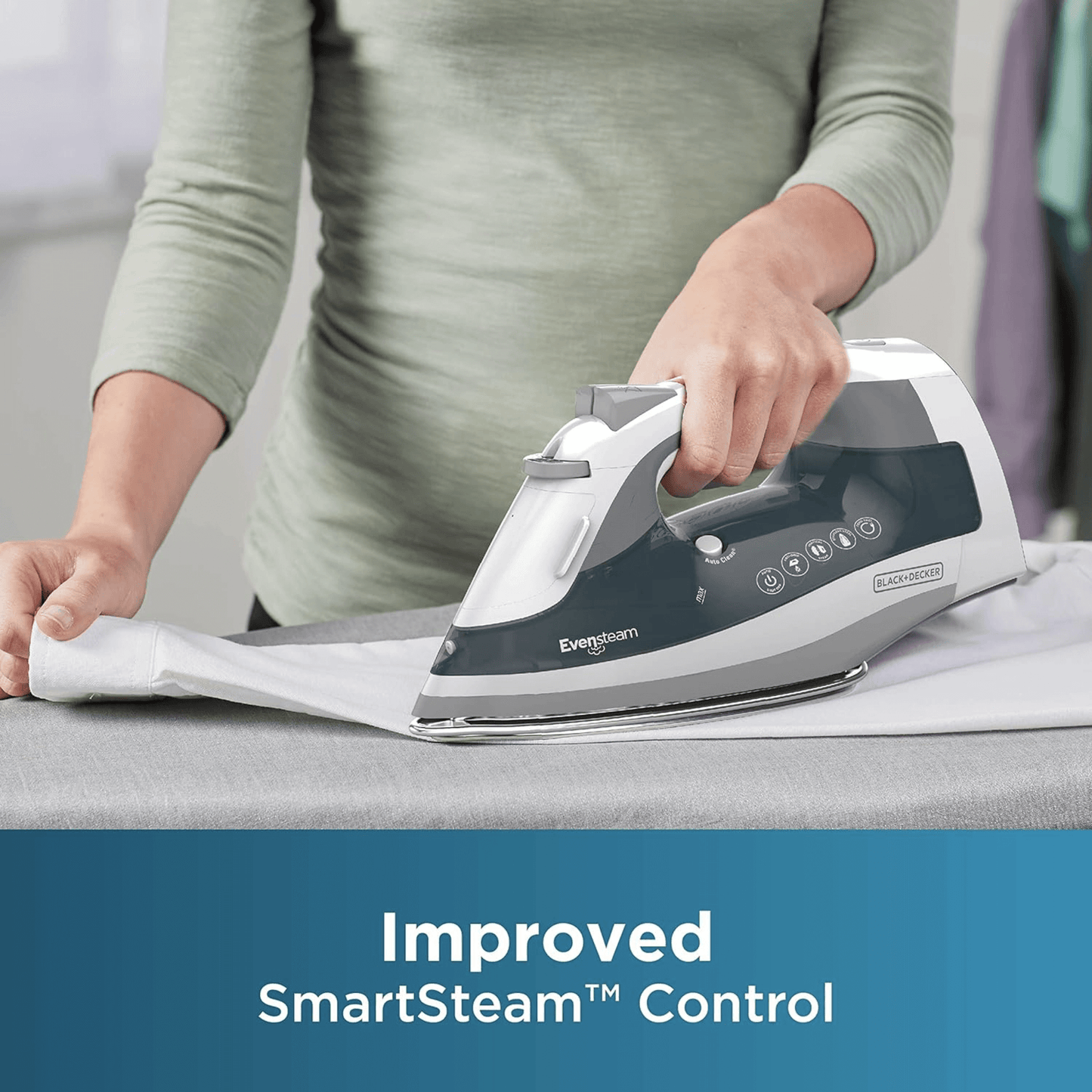 Black & Decker One Step Steam Iron with EvenSteam Stainless Steel